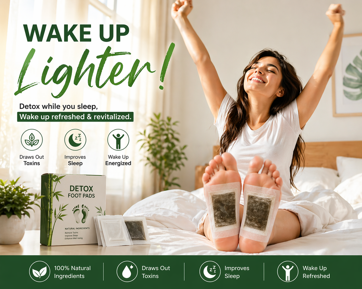 Herbal And Gentle Ingredient Detox Foot Pads (Buy 1 Get 1)  | (Pack of 10)